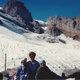 An image from WowGrandma78 depicting her and her two grandsons when she took them hiking at 10,000ft.